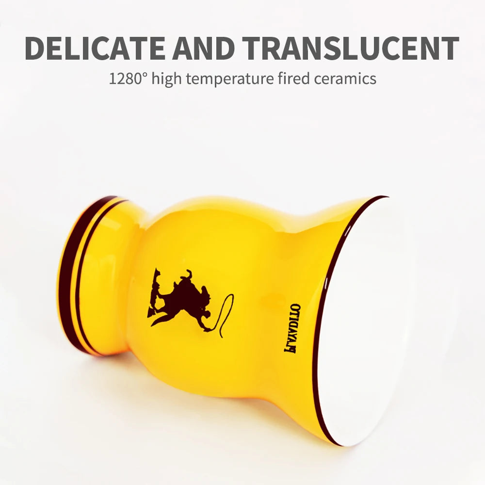 Yerba Mate Ceramic Cups with Straw, Traditional Argentine Style on Horseback, Argentina Gourds, Stainless Steel Mug, 200ml