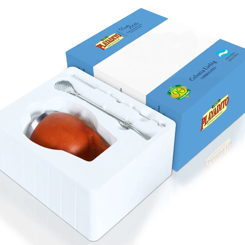 Good Quality Original Argentina Yerba Mate Cup With Straw Tea Gourd Mug