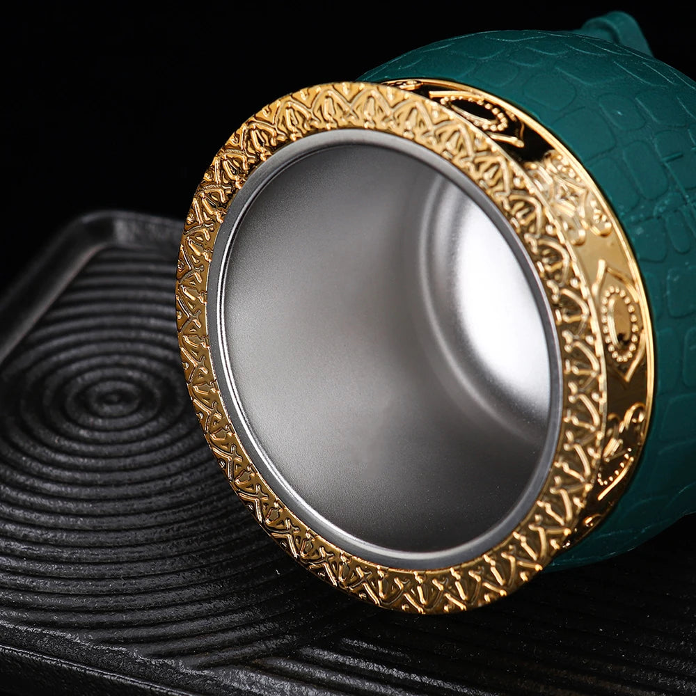 Premium Handmade Leather-Wrapped 180ml Yerba Mate Tea Cup Argentina Uruguay Style with Bombilla Traditional Mate Cup Set