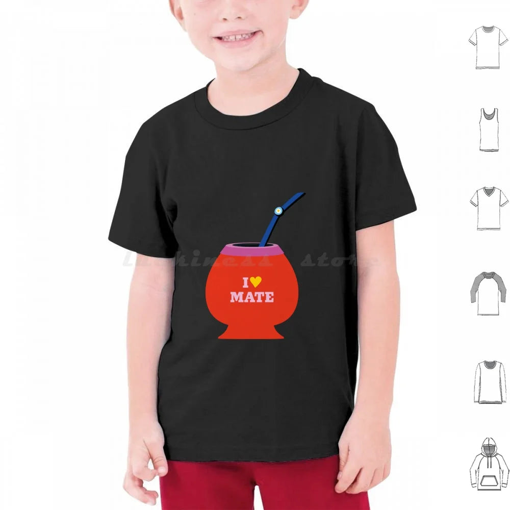 Argentine Mate T Shirt Cotton Men Women DIY Print Mate Argentina Yerba Mate Lightbulb