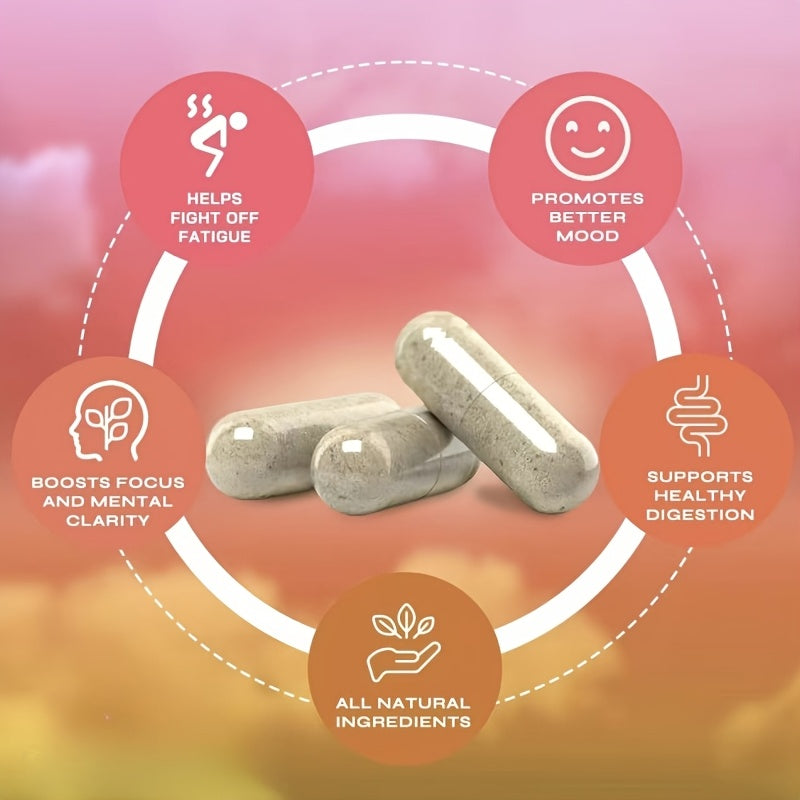 Yerba Mate Capsules - Herbal Energy & Antioxidant Boost With Natural Yerba Mate Extract + B Vitamins | Mother'S Day Gift For Holistic Wellness & Vitality